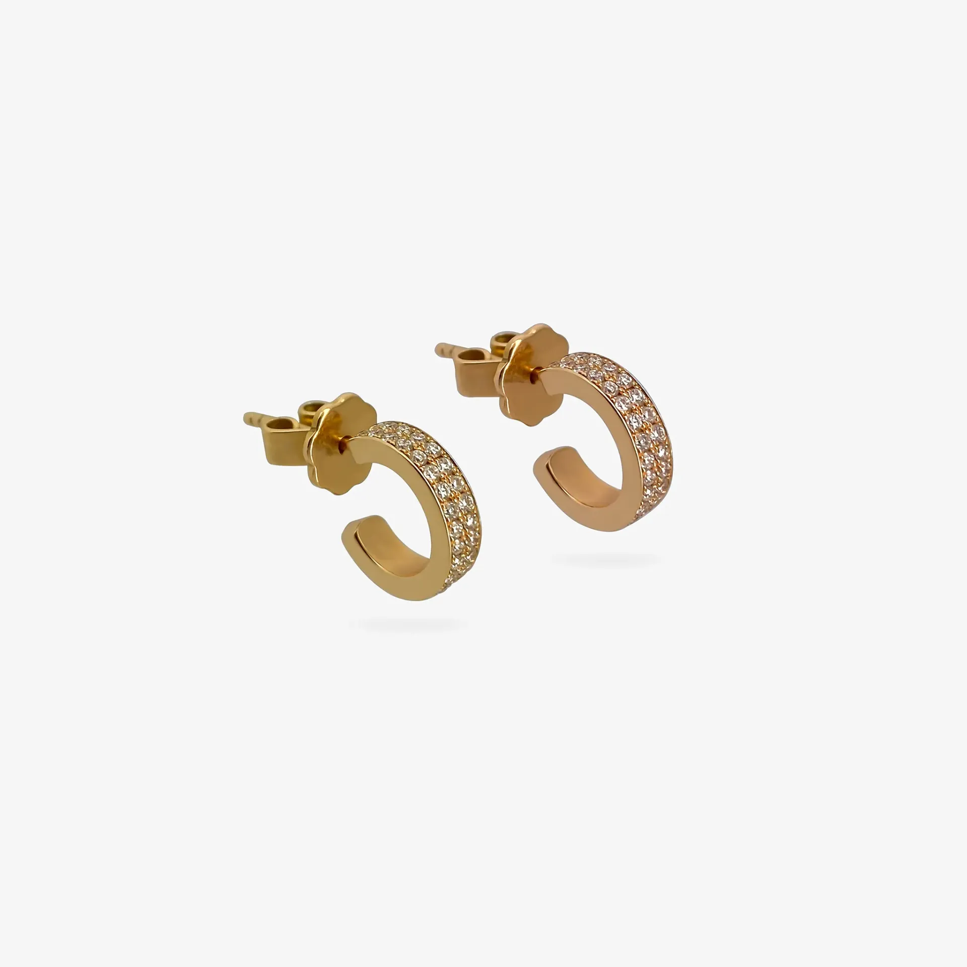 Earring huggies 2 line