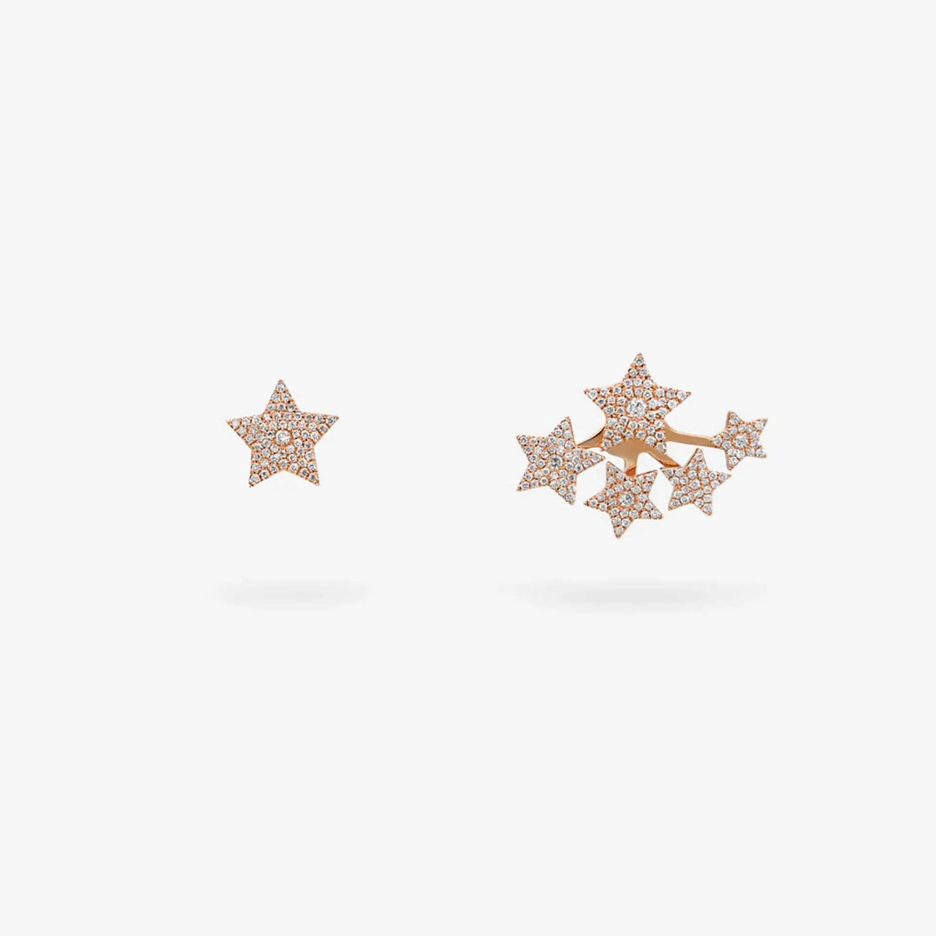 Earring front and back detachable
