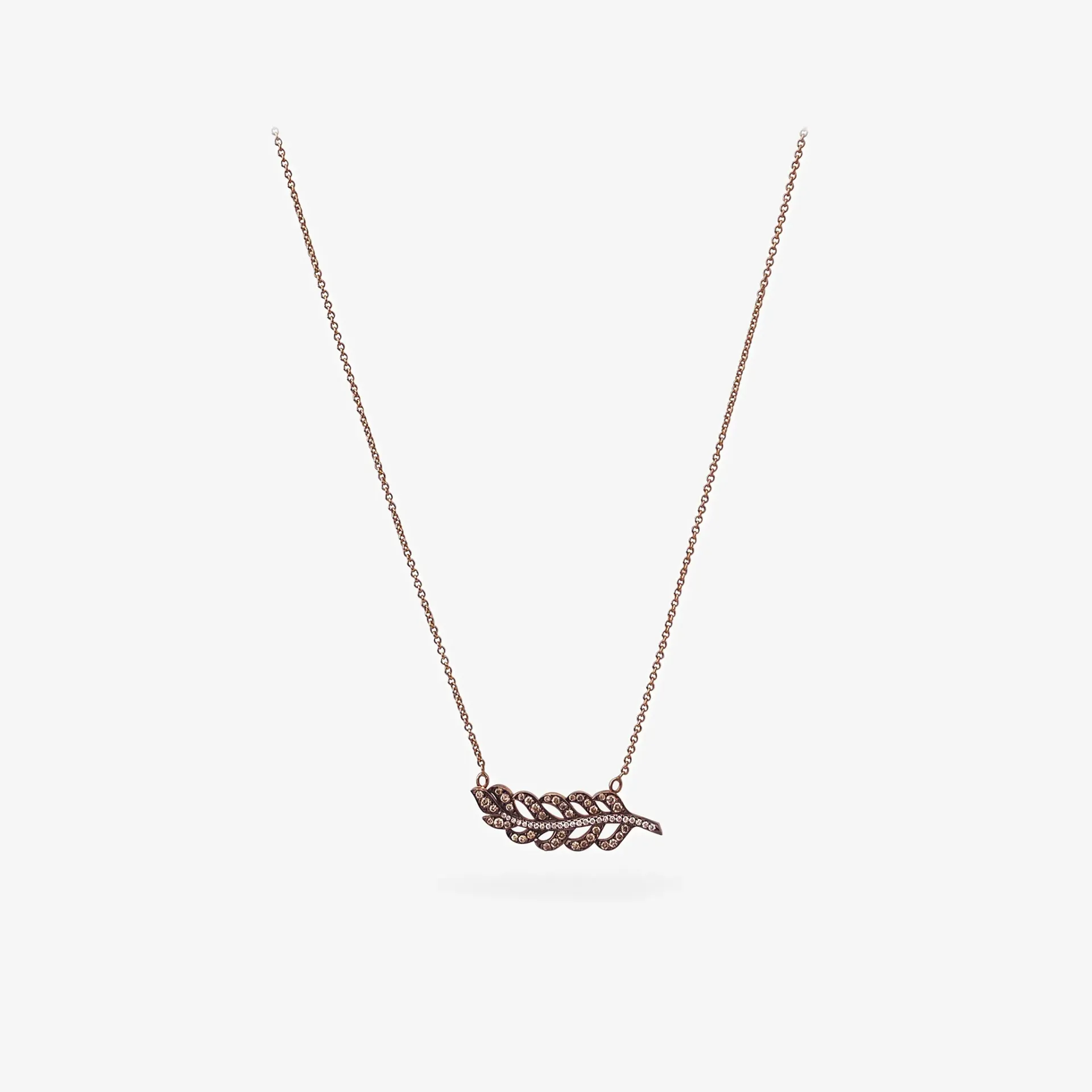 Necklace feather