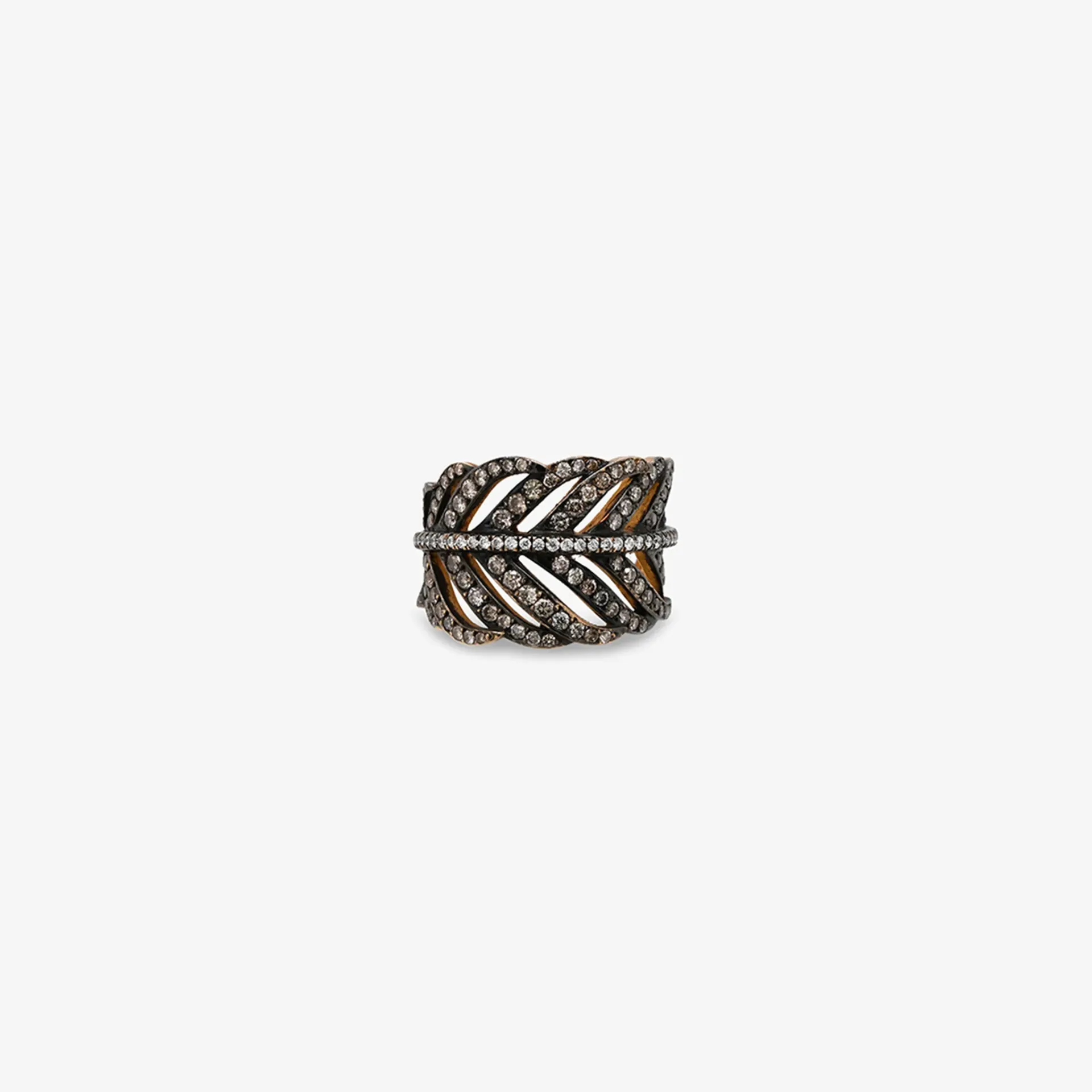 [CFDAB-R-GR-DIBRN-49-10025] Ring feather 
