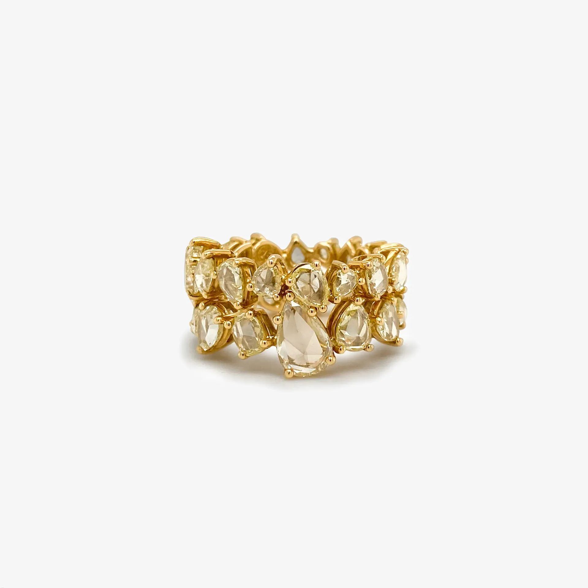Ring duo rose cut